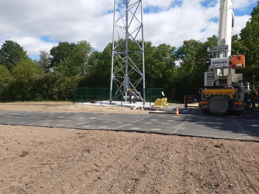 POSE D’ACCÈS TEMPORAIRES POUR UN CHANTIER DE TÉLÉPHONIE