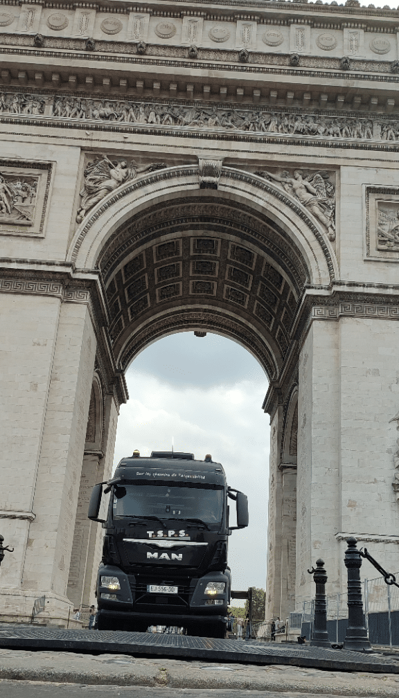 Intervention TSPS à l'Arc de Triomphe - Paris