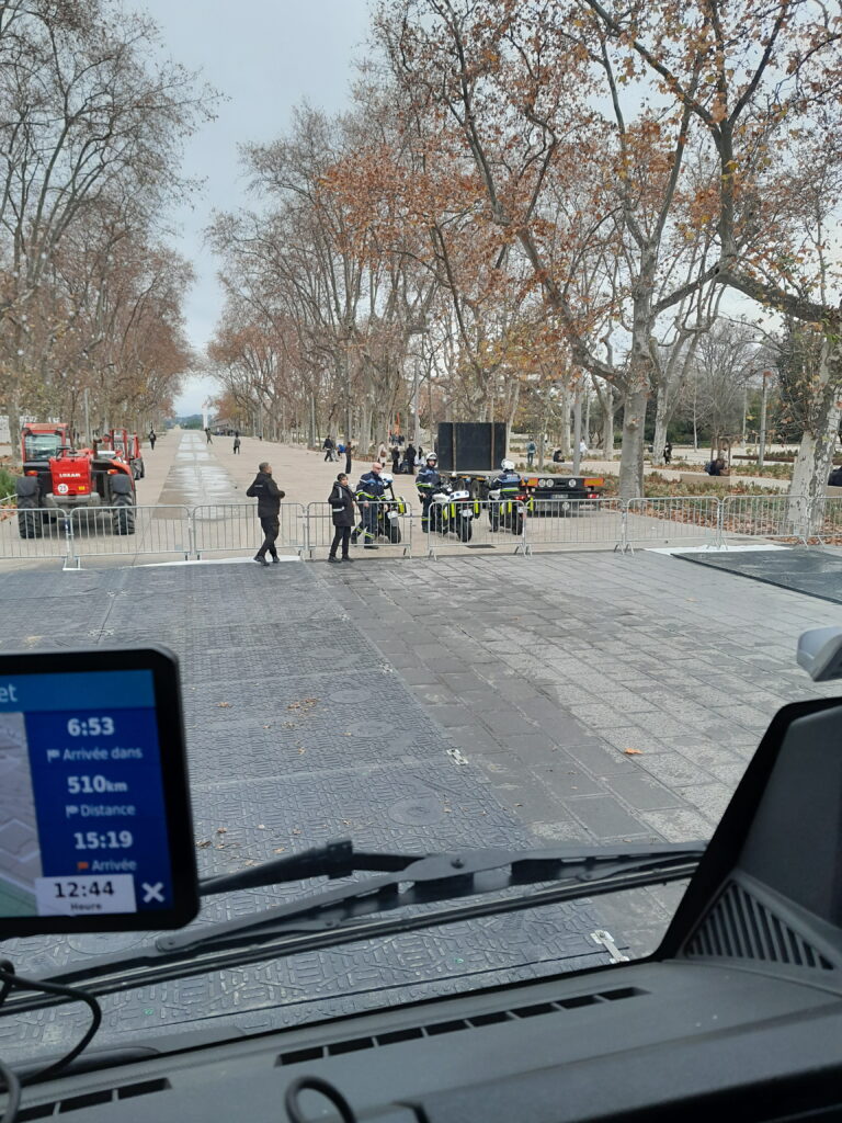 TSPS sécurise l’esplanade Charles-de-Gaulle à Montpellier pour l’inauguration de la ligne 5 du tram