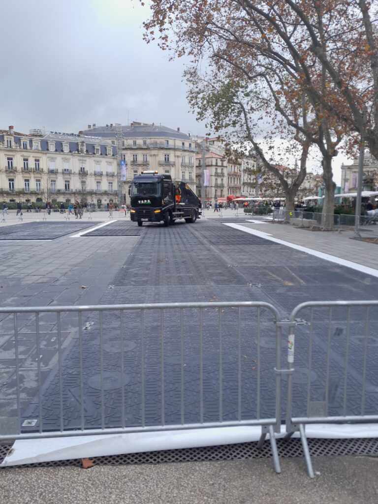 TSPS sécurise l’esplanade Charles-de-Gaulle à Montpellier pour l’inauguration de la ligne 5 du tram
